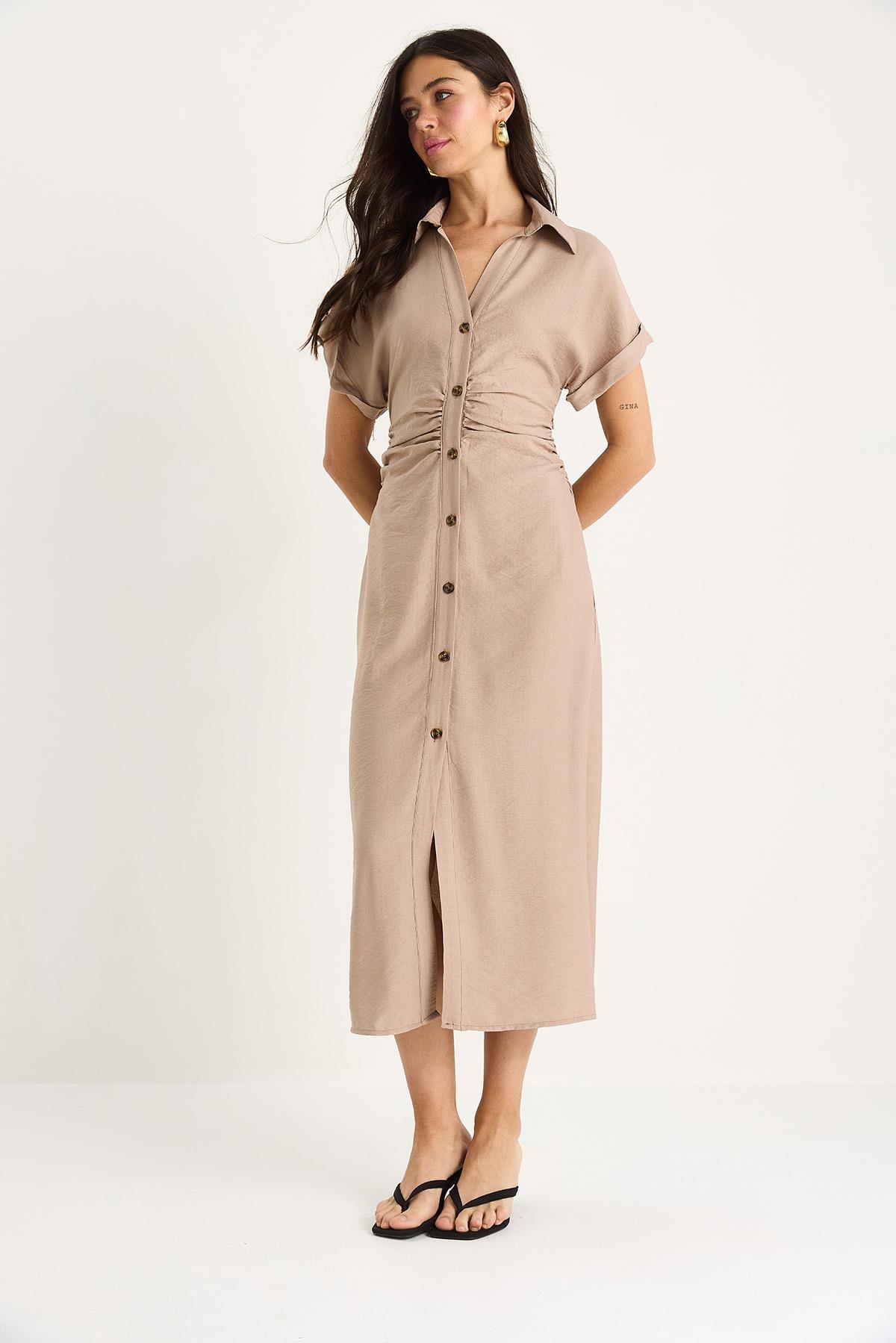 Beige‎ Dress