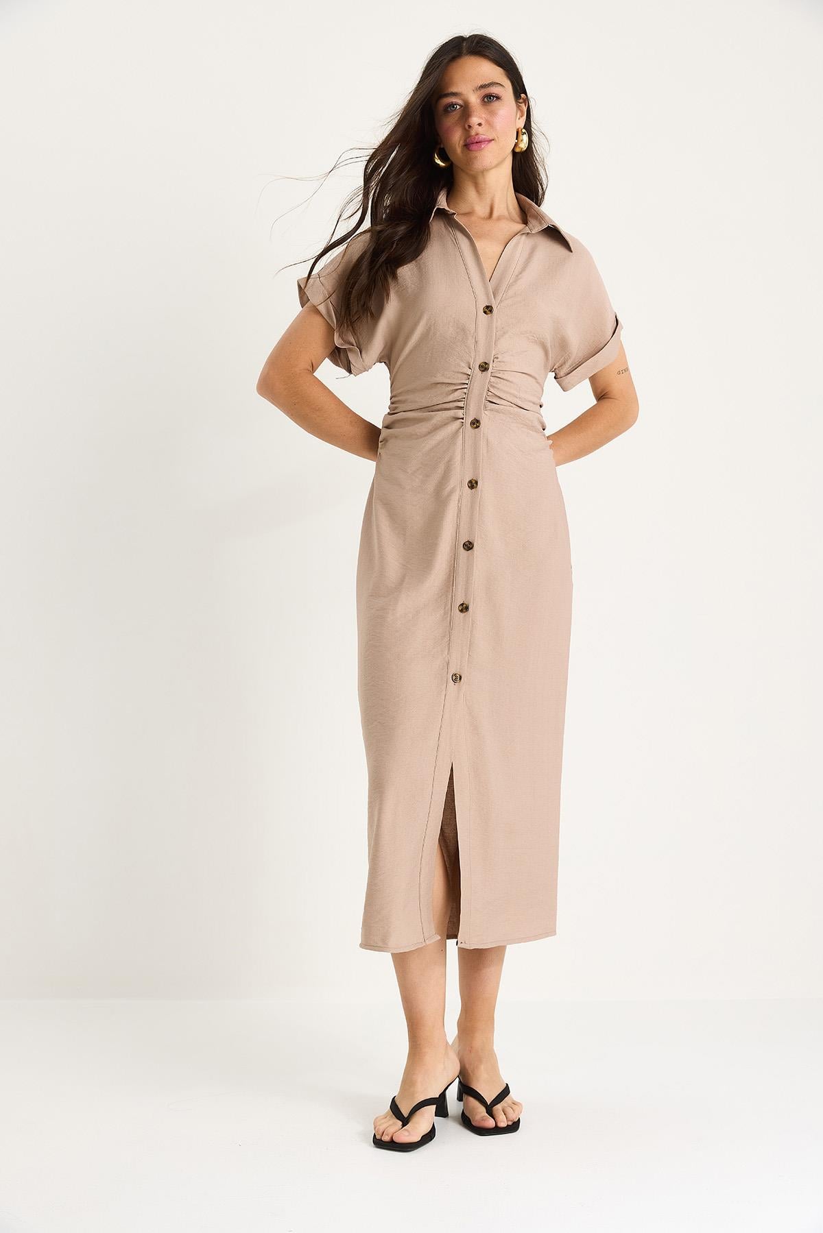 Beige‎ Dress