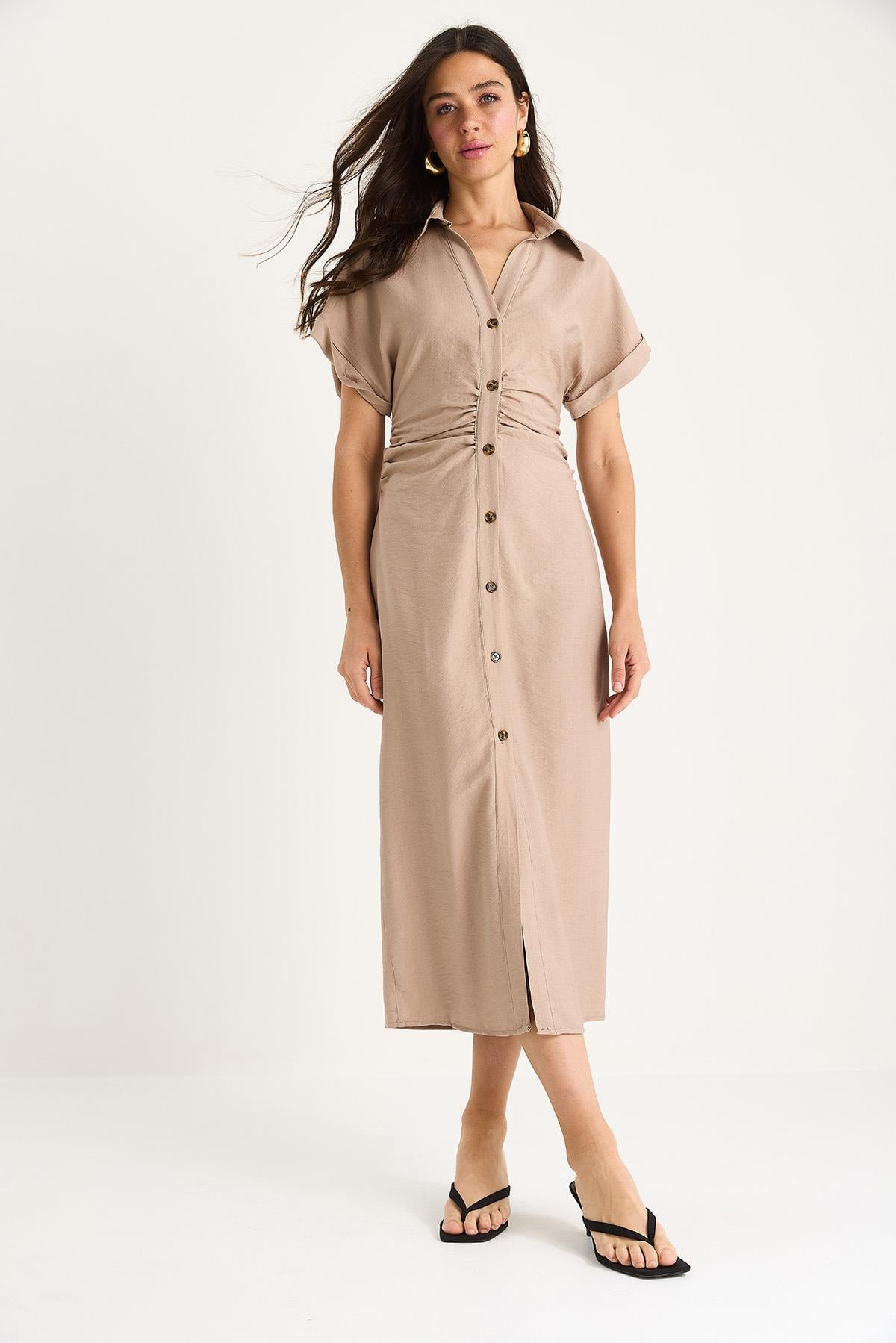 Beige‎ Dress