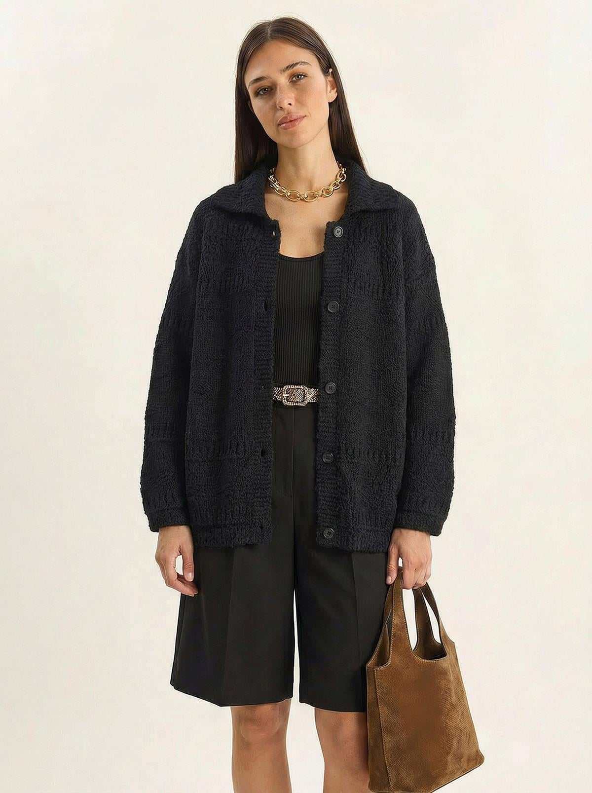 Women's Black Cardigan