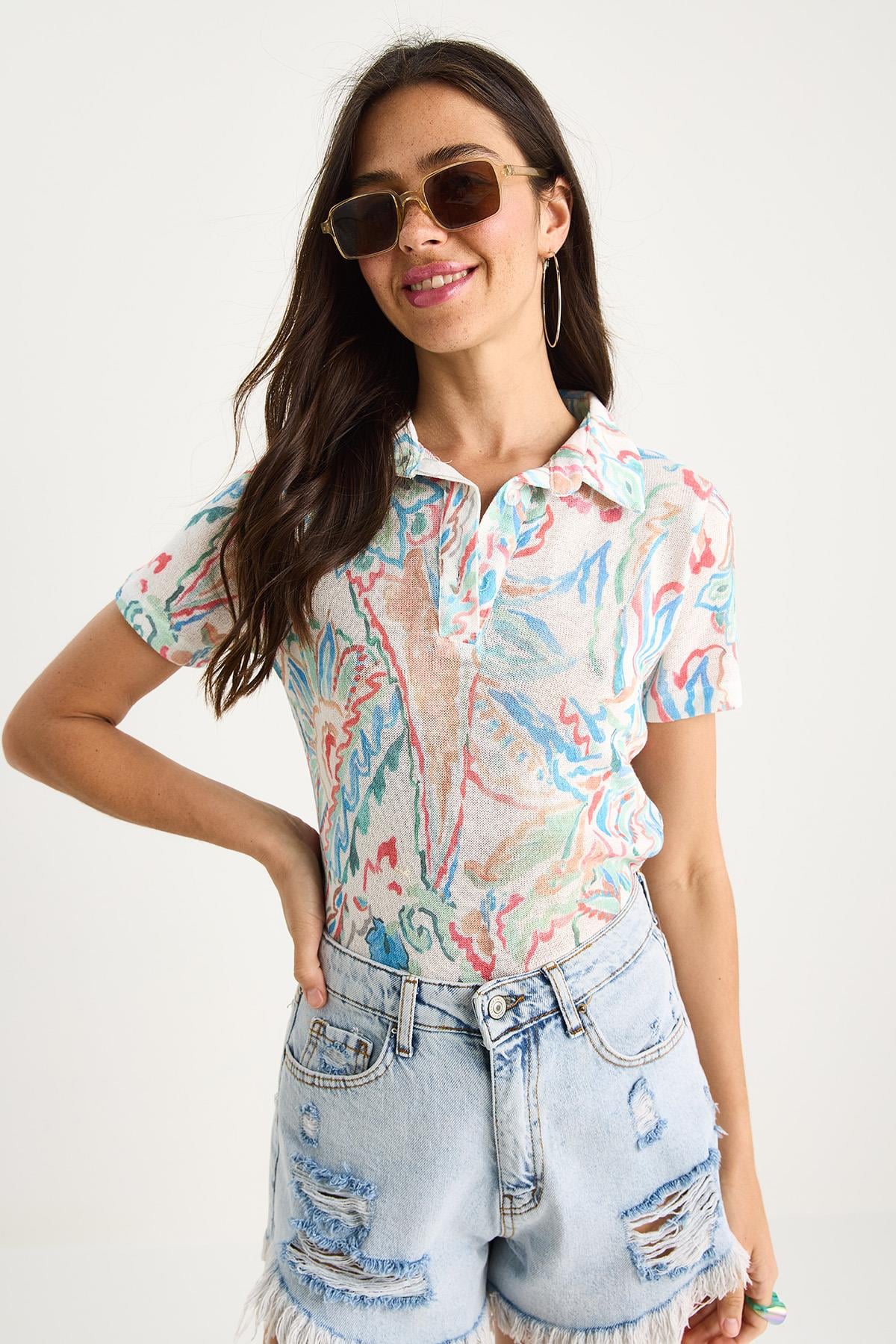 Multicolour‎ Blouse