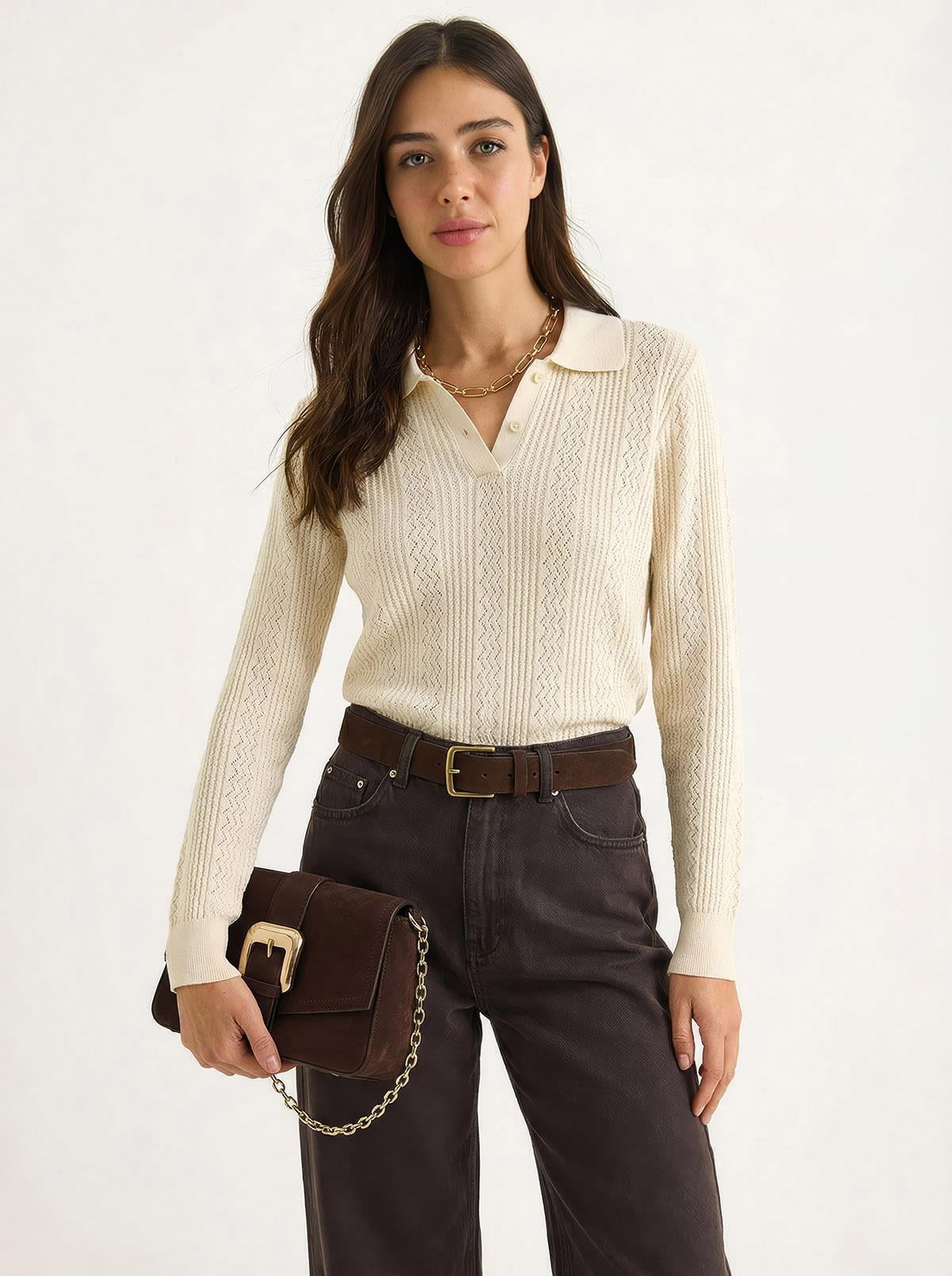 Women's Cream Sweater