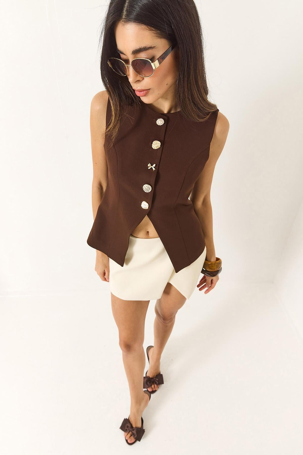 Brown‎ Vest - 39285