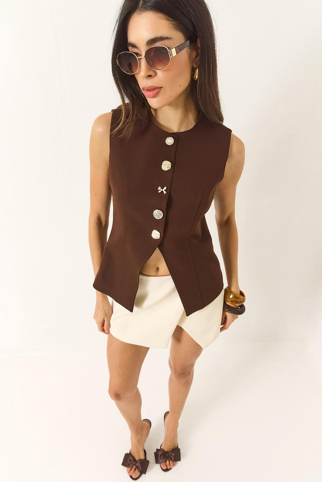 Brown‎ Vest - 39285